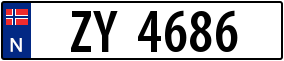 Trailer License Plate